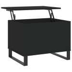 vidaXL Măsuță de cafea, negru, 60x44,5x45 cm, lemn prelucrat vidaXL Măsuță de cafea, negru, 60x44,5x45 cm, lemn prelucrat