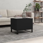 vidaXL Măsuță de cafea, negru, 60x44,5x45 cm, lemn prelucrat vidaXL Măsuță de cafea, negru, 60x44,5x45 cm, lemn prelucrat