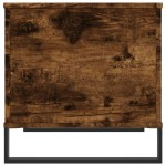 vidaXL Măsuță de cafea, stejar fumuriu, 60x44,5x45 cm, lemn prelucrat
