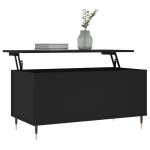 vidaXL Măsuță de cafea, negru, 90x44,5x45 cm, lemn compozit vidaXL Măsuță de cafea, negru, 90x44,5x45 cm, lemn compozit