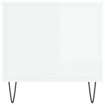 vidaXL Măsuță de cafea, alb extralucios, 90x44,5x45 cm, lemn compozit