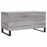 vidaXL Măsuță de cafea, gri sonoma, 90x44,5x45 cm, lemn compozit