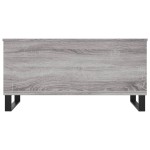 vidaXL Măsuță de cafea, gri sonoma, 90x44,5x45 cm, lemn compozit