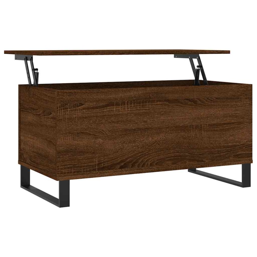 vidaXL Măsuță de cafea, stejar maro, 90x44,5x45 cm, lemn compozit