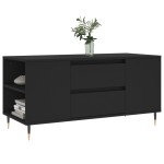 vidaXL Măsuță de cafea, negru, 102x44,5x50 cm, lemn prelucrat vidaXL Măsuță de cafea, negru, 102x44,5x50 cm, lemn prelucrat
