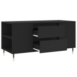 vidaXL Măsuță de cafea, negru, 102x44,5x50 cm, lemn prelucrat vidaXL Măsuță de cafea, negru, 102x44,5x50 cm, lemn prelucrat