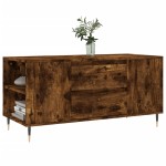 vidaXL Măsuță de cafea, stejar afumat, 102x44,5x50 cm, lemn prelucrat