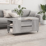 vidaXL Măsuță de cafea, gri sonoma, 102x44,5x50 cm, lemn prelucrat