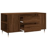 vidaXL Măsuță de cafea, stejar maro, 102x44,5x50 cm, lemn prelucrat vidaXL Măsuță de cafea, stejar maro, 102x44,5x50 cm, lemn prelucrat