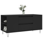 vidaXL Măsuță de cafea, negru, 102x44,5x50 cm, lemn prelucrat vidaXL Măsuță de cafea, negru, 102x44,5x50 cm, lemn prelucrat