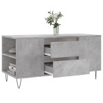 vidaXL Măsuță de cafea, gri beton, 102x44,5x50 cm, lemn prelucrat vidaXL Măsuță de cafea, gri beton, 102x44,5x50 cm, lemn prelucrat