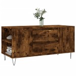 vidaXL Măsuță de cafea, stejar afumat, 102x44,5x50 cm, lemn prelucrat