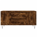 vidaXL Măsuță de cafea, stejar afumat, 102x44,5x50 cm, lemn prelucrat