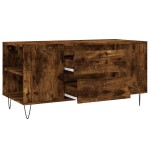 vidaXL Măsuță de cafea, stejar afumat, 102x44,5x50 cm, lemn prelucrat