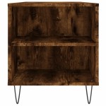 vidaXL Măsuță de cafea, stejar afumat, 102x44,5x50 cm, lemn prelucrat