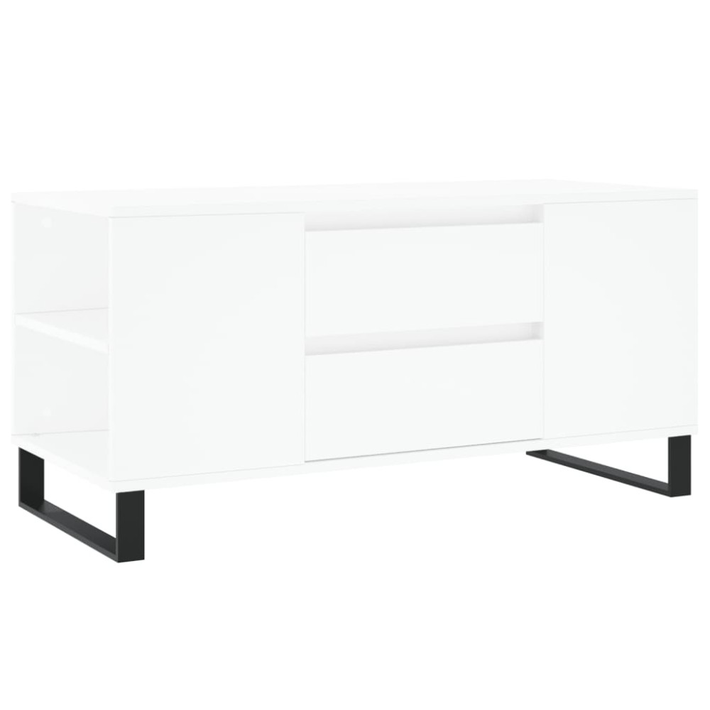vidaXL Măsuță de cafea, alb, 102x44,5x50 cm, lemn prelucrat