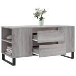 vidaXL Măsuță de cafea, gri sonoma, 102x44,5x50 cm, lemn prelucrat