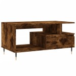 vidaXL Măsuță de cafea, stejar fumuriu, 90x49x45 cm, lemn prelucrat vidaXL Măsuță de cafea, stejar fumuriu, 90x49x45 cm, lemn prelucrat