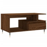 vidaXL Măsuță de cafea, stejar maro, 90x49x45 cm, lemn prelucrat vidaXL Măsuță de cafea, stejar maro, 90x49x45 cm, lemn prelucrat