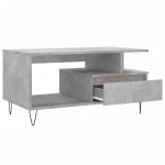 vidaXL Măsuță de cafea, gri beton, 90x49x45 cm, lemn prelucrat