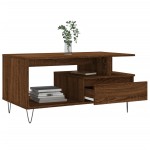 vidaXL Măsuță de cafea, stejar maro, 90x49x45 cm, lemn prelucrat vidaXL Măsuță de cafea, stejar maro, 90x49x45 cm, lemn prelucrat