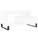 vidaXL Măsuță de cafea, alb, 90x49x45 cm, lemn prelucrat vidaXL Măsuță de cafea, alb, 90x49x45 cm, lemn prelucrat