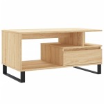 vidaXL Măsuță de cafea, stejar sonoma, 90x49x45 cm, lemn prelucrat