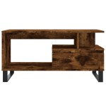 vidaXL Măsuță de cafea, stejar fumuriu, 90x49x45 cm, lemn prelucrat vidaXL Măsuță de cafea, stejar fumuriu, 90x49x45 cm, lemn prelucrat