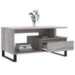 vidaXL Măsuță de cafea, gri sonoma, 90x49x45 cm, lemn compozit vidaXL Măsuță de cafea, gri sonoma, 90x49x45 cm, lemn compozit
