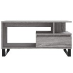 vidaXL Măsuță de cafea, gri sonoma, 90x49x45 cm, lemn compozit vidaXL Măsuță de cafea, gri sonoma, 90x49x45 cm, lemn compozit