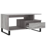 vidaXL Măsuță de cafea, gri sonoma, 90x49x45 cm, lemn compozit vidaXL Măsuță de cafea, gri sonoma, 90x49x45 cm, lemn compozit