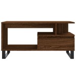 vidaXL Măsuță de cafea, stejar maro, 90x49x45 cm, lemn prelucrat vidaXL Măsuță de cafea, stejar maro, 90x49x45 cm, lemn prelucrat