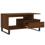 vidaXL Măsuță de cafea, stejar maro, 90x49x45 cm, lemn prelucrat vidaXL Măsuță de cafea, stejar maro, 90x49x45 cm, lemn prelucrat