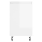 vidaXL Dulapuri, 2 buc., alb extralucios, 40x35x70 cm, lemn prelucrat