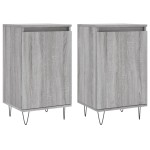vidaXL Dulapuri, 2 buc., gri sonoma, 40x35x70 cm, lemn prelucrat