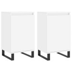vidaXL Dulapuri, 2 buc., alb, 40x35x70 cm, lemn prelucrat