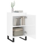 vidaXL Dulapuri, 2 buc., alb extralucios, 40x35x70 cm, lemn prelucrat
