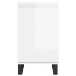 vidaXL Dulapuri, 2 buc., alb extralucios, 40x35x70 cm, lemn prelucrat