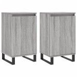 vidaXL Dulapuri, 2 buc., gri sonoma, 40x35x70 cm, lemn prelucrat