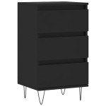 vidaXL Dulap, negru, 40x35x70 cm, lemn prelucrat