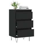 vidaXL Dulap, negru, 40x35x70 cm, lemn prelucrat