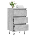 vidaXL Dulap, gri beton, 40x35x70 cm, lemn prelucrat