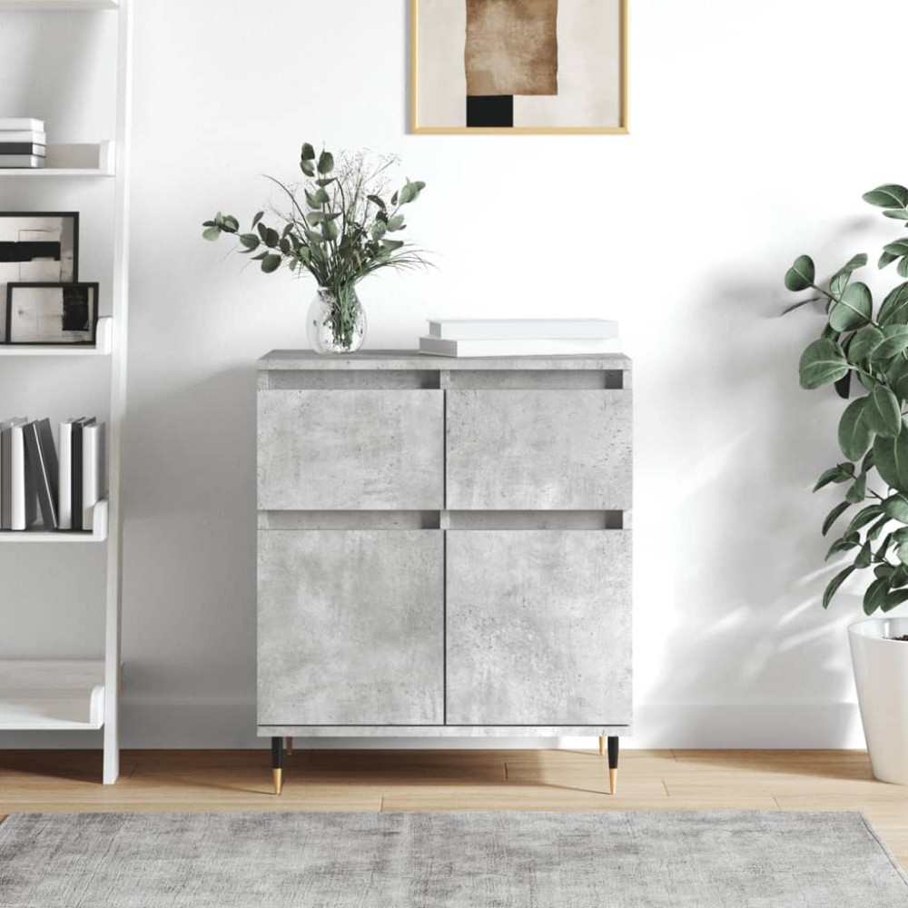 vidaXL Servantă, gri beton, 60x35x70 cm, lemn prelucrat
