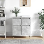 vidaXL Servantă, gri beton, 60x35x70 cm, lemn prelucrat vidaXL Servantă, gri beton, 60x35x70 cm, lemn prelucrat