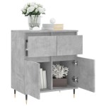 vidaXL Servantă, gri beton, 60x35x70 cm, lemn prelucrat vidaXL Servantă, gri beton, 60x35x70 cm, lemn prelucrat