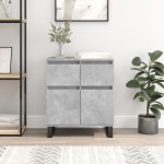 vidaXL Servantă, gri beton, 60x35x70 cm, lemn prelucrat vidaXL Servantă, gri beton, 60x35x70 cm, lemn prelucrat