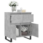 vidaXL Servantă, gri beton, 60x35x70 cm, lemn prelucrat vidaXL Servantă, gri beton, 60x35x70 cm, lemn prelucrat