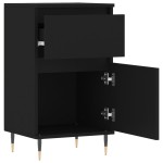 vidaXL Servante, 2 buc., negru, 40x35x70 cm, lemn prelucrat