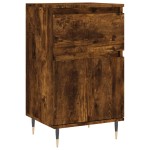vidaXL Servante, 2 buc., stejar fumuriu, 40x35x70 cm, lemn prelucrat