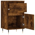 vidaXL Servante, 2 buc., stejar fumuriu, 40x35x70 cm, lemn prelucrat